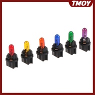 TMOY 10PCS T5.5 Led Bulb W1.2WCar Interior Lights Dashboard Heating Indicator Wedge Auto Instrument 