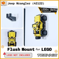 Flush Wall Mount for Lego Technic Jeep Wrangler (42122)
