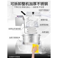 Deep Frying Pan Commercial Electric Fryer Double Cylinder Fried Chicken Cutlet Chips Fryer Special Equipment Fried Machine Thickened Deep Frying Pan