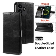 Casing For Honor X5C Plus 4G HonorX5CPlus X5C+ X5CPlus Phone Case Luxury Leather Wallet Card Bag Bra