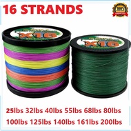 GHOTDA X16 8.0#-20.0# Braided PE Fishing Line 300M Main Wire 125/140/161/200LB For All Waters PE Lin