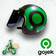 HELM BOGO OJOL GOJEK DENGAN KACA DATAR