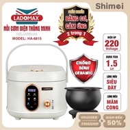 Ladomax HA-8815 1.5L Electronic Rice Cooker HA-8815 Ceramic Non-Stick Cast Iron Pot