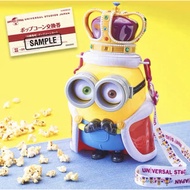(READY STOCK )Universal Studios Japan Minion King Bob Popcorn Bucket 日本环球影城小黄人国王鲍勃爆米花桶