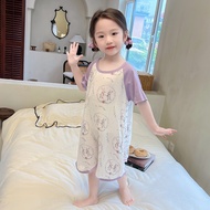 Em Bé Bé Trai Bé Gái Mùa Hè Nhẹ Đồ Ngủ Cotton Vải Bông Muslin Home Quần Áo Chăn Chống Đá Váy Ngủ Cho