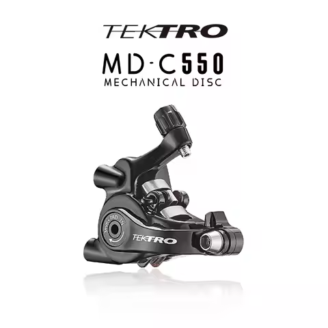 TEKTRO MD-C550 Mechanical Disc Brakes Dual-Pivot Caliper for Road And Gravel Bikes Leather Liner Twi