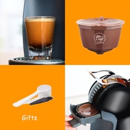 กาแฟแบบเติมได้สำหรับเครื่องชงกาแฟดอลซ์กัสโตพร้อมเครื่องทำครีมและเวอร์ชันปกติแปรงทรงช้อนแบบใช้ซ้ำได้