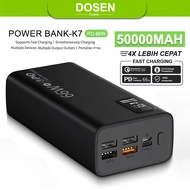 Dosen High Quality Power Bank K7 4.5A Super Fast Charging Type-C Input USB (12000mAh/30000mAh/66W)