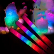 1pcs Colorful Marshmallow Glow Stick LED Light Up Cotton Candy Cones Colorful Glowing Marshmallow St