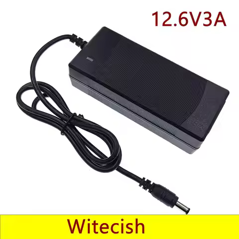 12.6V 3A Lithium Battery Charger for 3S 10.8V 11.1V 12V Lithium Polymer Battery Charger Fishing Ligh