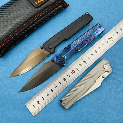 TACRAY New Folding Knife TIRAN II Utility ZDP-189 Blade Titanium Alloy Handle Outdoor Cooking Campin