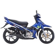 Moritaka 125zr movistar sticker /125zr movistar stripe with free emblem /sticker 125zr/stripe 125zr/