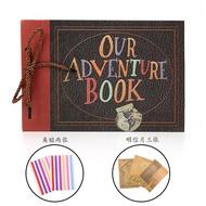 Handmade DIY Clipbook Lace Up Flip Sheet Album/Children's Handmade Photo Album/Our Adventure Book/Ph