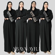 ABAYA ALA MEKAH JUBAH HITAM MEKAH ABAYA STRAIGHT CUT ABAYA AYRA PREMIUM