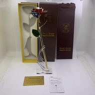 cod 24k Gold Dipped Rose Flowers USA Flag Eternal Rose Artificial Flowers Birthday Christmas Valenti