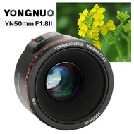 YONGNUO YN50mm F1.8 II AF MF Full Frame Camera Lens EF EOS For Canon Rebel T6 EOS 450D 500D 650D 700D 750D 800D Mark II IV