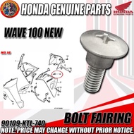 WAVE 100 NEW BOLT FAIRINGS (GENUINE: 90109-KTL-740)