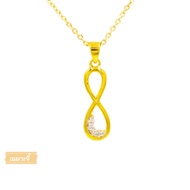 Happy Jewelry Infinity Pendant Real Diamond 37.5% Pure Gold Body (9K) PD111 [Only Pendant]