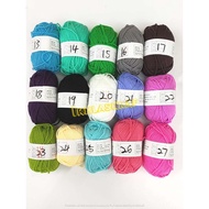 ( BJ 0434) #13-27  25gm / 70 meter 4 ply Benang Kait  Knitting Yarn