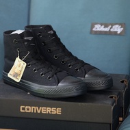 Converse All Star (Classic) ox - Black Hi รุ่นฮิต สีดำล้วน หุ้มข้อ รองเท้าผ้าใบ คอนเวิร์ส ได้ทั้งชายหญิง