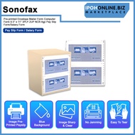 Sonofax Pre-printed Envelope Mailer Form Computer Form 9.5" x 11" 3PLY 2UP NCR Pay Slip Form/Salary 