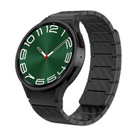 สำหรับ สาย Samsung Galaxy Watch 7 6 5 4 40mm 44mm No Gaps Magnetic Carbon Fiber สายนาฬิกา Galaxy Wat