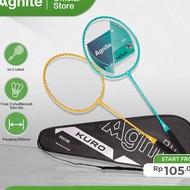 Agnite Badminton Racket Badminton Racket Badminton Racket Set Of 2 Shuttlecock FH1X