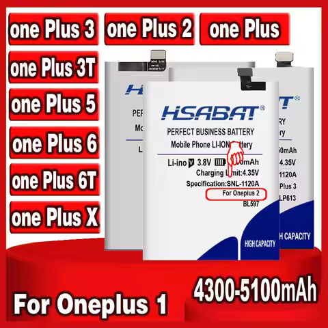 HSABAT BLP633 BLP637 BLP571 BLP597 BLP613 BLP607 BLP657 BLP685 Battery for Oneplus 1+ 1 + for one Pl
