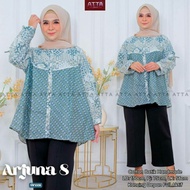 KEMEJA KATUN Redea | Jumbo Blouse LD130 max. BB 115 kg Women's Work Shirt Blouse Cotton Batik Arjuna