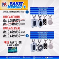 KOMPLIT PAKET HEMAT 4 KALUNG KK LIFORCE STONE KODE 638