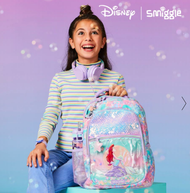 Smiggle Ariel  backpack  pencil case  stationery set waterbottle mermaid set  for primary Children classic backpack for kids