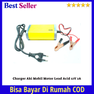 Charger Aki Mobil Motor Lead Acid 12V 2A / Otomotif / Aksesoris Mobil / Aki Mobil / Cas Aki / Alat Cas Aki / Charger Aki / Alat Charger Aki Mobil / Charger Aki Portable / Cas Aki Portable / Suku Cadang Mobil / Charger Aki Mobil Dan Motor