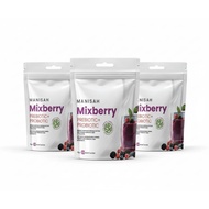 3 POUCH (TOTAL 45 SACHET) MANISAH PROBIOTICS & PREBIOTICS MIXED FRUITS FAT BURNER, MULTI VITAMINS AN