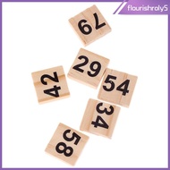 [Flourishroly5] 100x   Wooden   Number   Tiles   1 - 100   Black   Number       Blocks   for