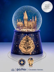 Harry Potter - 【加拿大空運直送】Charmed Aroma 哈利波特霍格沃茨雪花球珠寶蠟燭 - 925 純銀霍格沃茨城堡項鍊系列