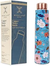 Pure Copper Water Bottle Experience the Benefits of MERCAPE® Pure Copper Water Bottle - Joint Less, Leak Proof (900ml) (Classic 7)