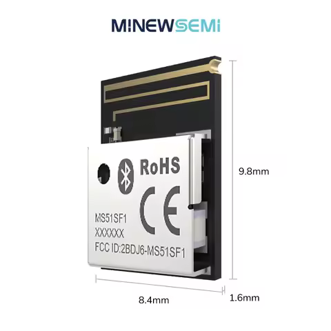 Tiny 20GPIO Bluetooth Low Energy BLE 5.2 nRF52833 Module 512 kB Flash 128 kB RAM IOT MS51SF1 RF Modu