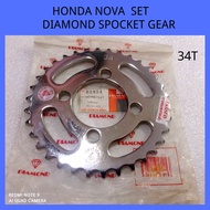 🔥Hot item🔥HONDA Nova  Diamond Spocket Gear [34T](Big Spocket Gear) (100% Steel