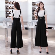 ♦Women's Casual Strap Jumpsuit Korean High Waist Loose Plain Free Top