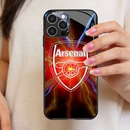 HP TT-1 Arsenal Football Club Casing Glasshp iphone 14 15 Plus Pro Max