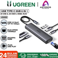 NEWEST - UGREEN HUB TYPE-C 6 IN 1 / 45000