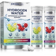 Hydrogen Water Tablets, Molecular Hydrogen Tablets for Drinking Water with 200mg Magnesium, 100 H2 T