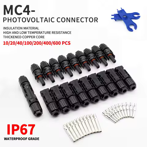 Free Shipping 400/200/100/10 Pcs Solar Connector PV Plug 1000V DC 30A Connectors Kit for Photovoltai