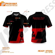 [Ready Stock] Original PARAMA Jersey With Full Printing - JNT Express Delivery Driver/Courier Unifor
