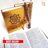 Quran Memorizing Quran Translation A6 Arabic Indonesia KB23 Gold Cover Islamic Souvenirs Umrah Souvenirs