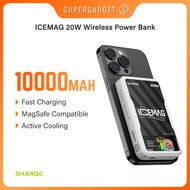 Shargeek ICEMAG 10,000mAh 20W Max Wireless Power Bank World's First Magnetic Powerbank With Active Cooling MagSafe And Qi Supported