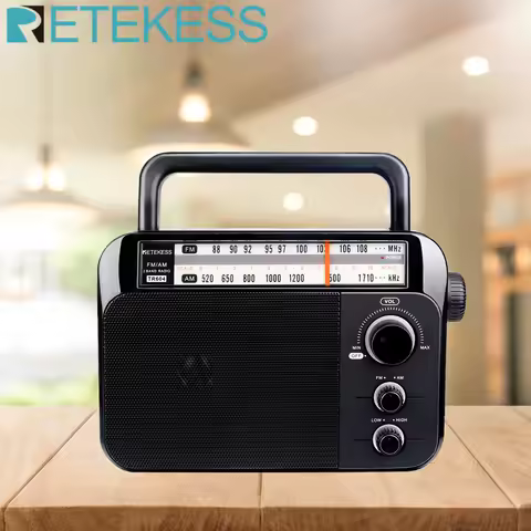 Retekess TR604 Radio FM AM Portable Radios AM FM on the battery Speakers Rechargeable Radio For Seni