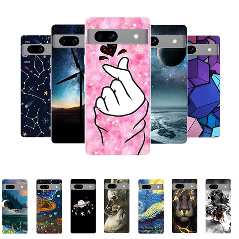 Case For Google Pixel 7A Cover Pixel7A Soft Silicone Cute Back Case Covers for Google Pixel 7A Phone