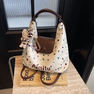 Emmy Bunny Retro Backpack - Polka Dot Large Capacity Tote & Shoulder Bag Versatile Commuter Bag for 