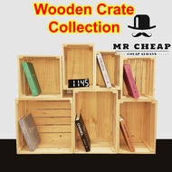 (New)Classic Pine Wood Crate Collection / Storage Box / Storage Potato & Onion /Home Storage